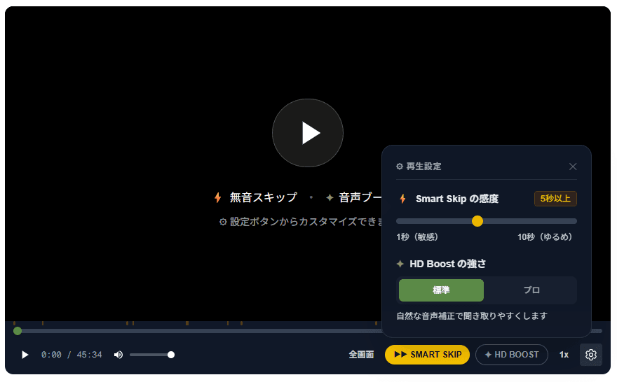 SmartSkip再生